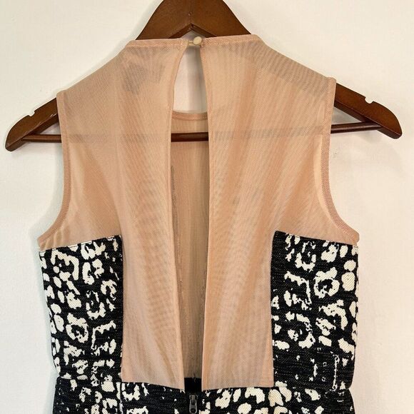 Stylestalker Rumor Has It Black and White Mini Dress in Leopard - Picture 6 of 9